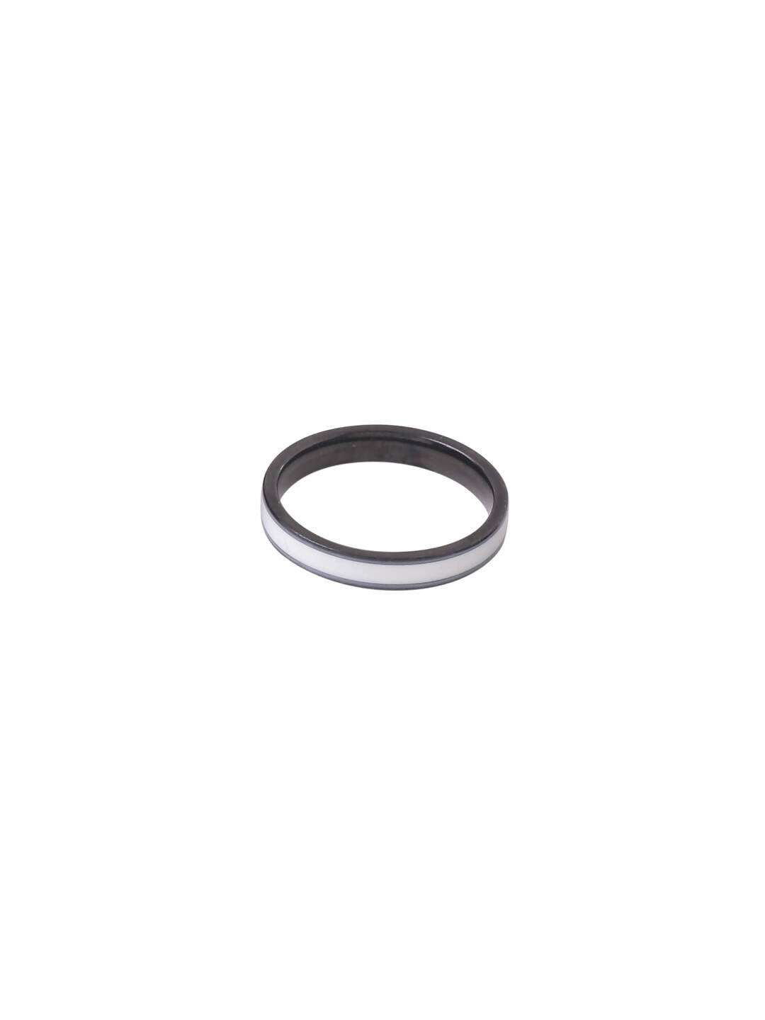 NVR Men's Silver Metal Ring | Grocsy