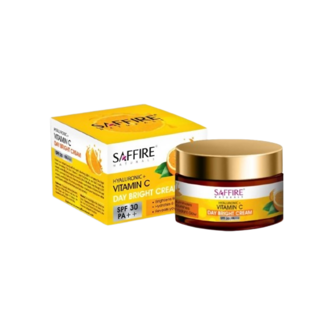 Saffire Naturals Hyaluronic + Vitamin C Day Bright Cream | Grocsy