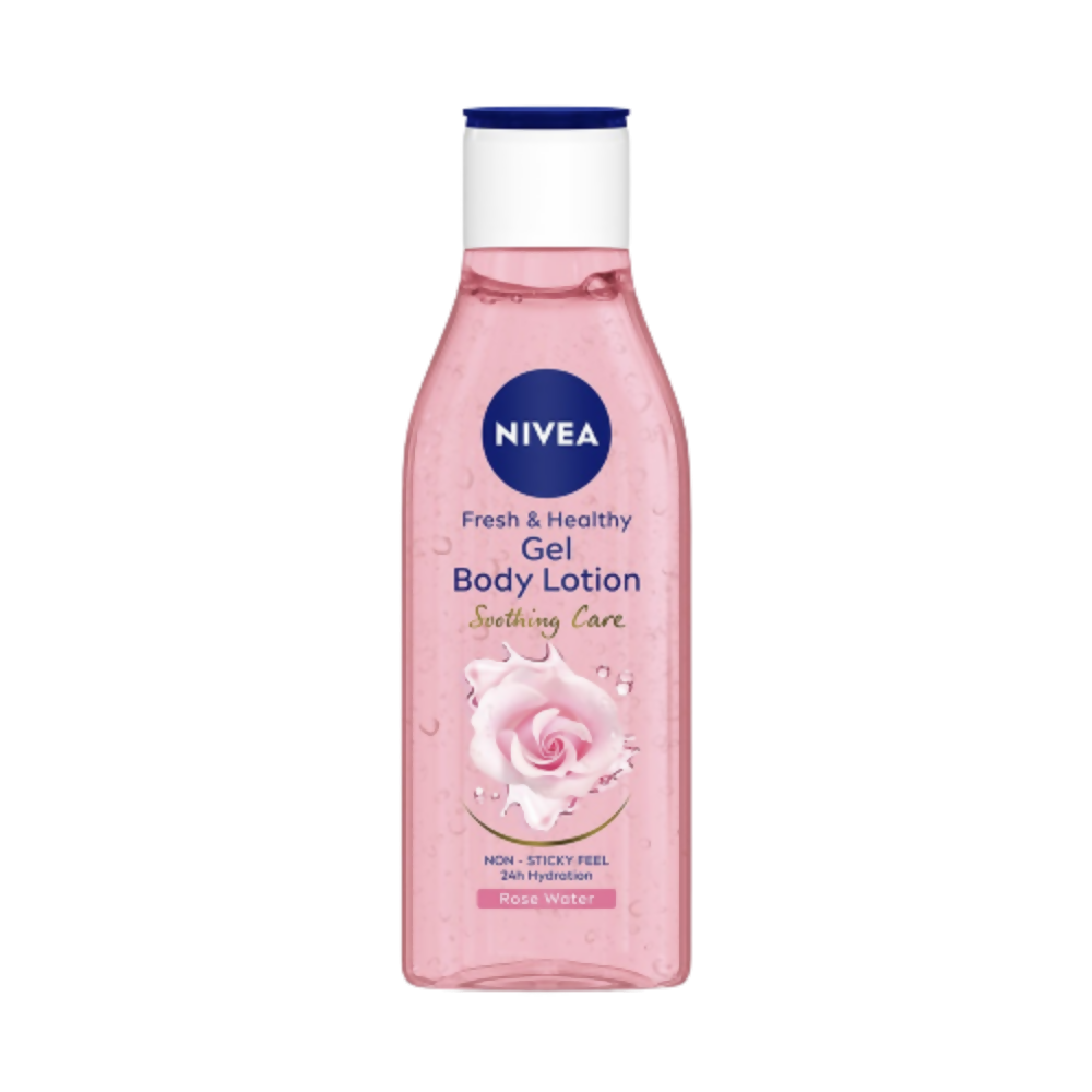 Nivea Fresh & Healthy Rose Water Gel Body Lotion Non Sticky Feel | Grocsy