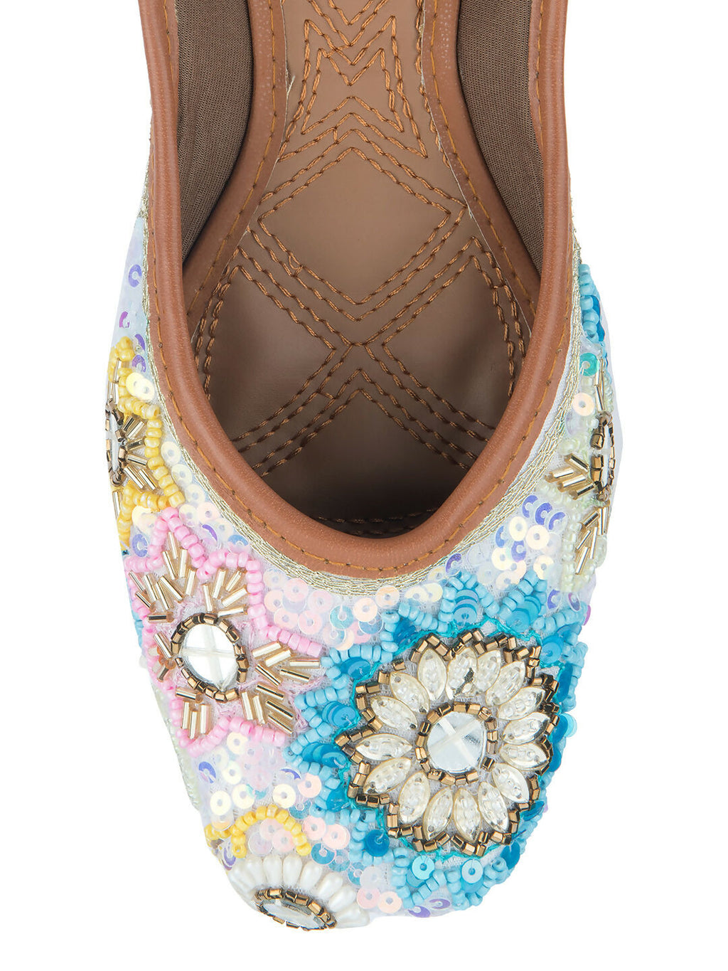 Desi Colour Women Indian Ethnic Footwear-Heavy Emb -8 | Grocsy
