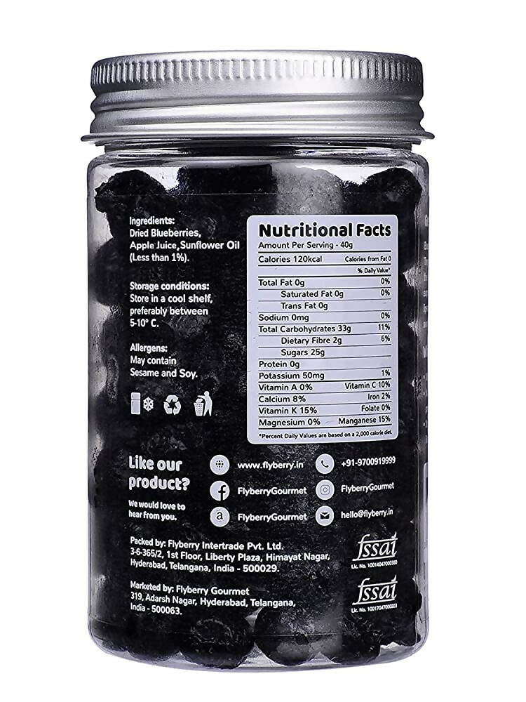 Flyberry Gourmet Dried Bold Blueberries | Grocsy