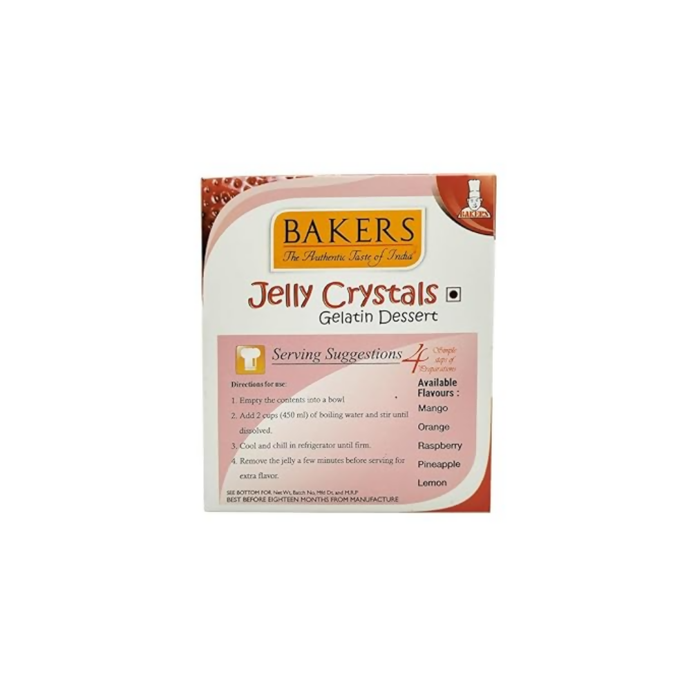 BAKERS Jelly Crystals (Gelatin Dessert) - Strawberry | Grocsy
