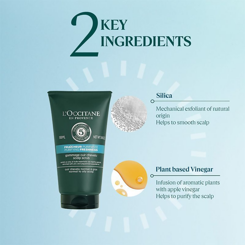 L'Occitane Purifying Freshness Scalp Scrub | Grocsy