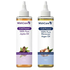 Wishcare Pure & Natural Moroccan Argan Oil & Unrefined Jojoba Oil Combo | Grocsy