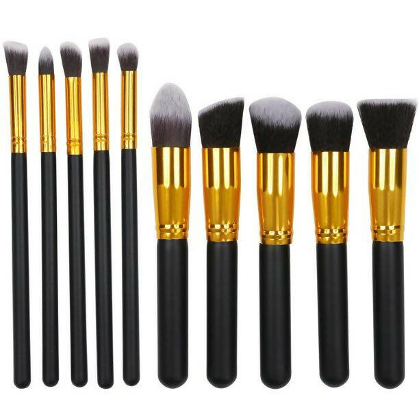 Favon Pack of 10 Professional Makeup Brushes | Grocsy