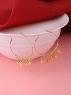 NVR Women Gold-Polished Hoop Earrings | Grocsy