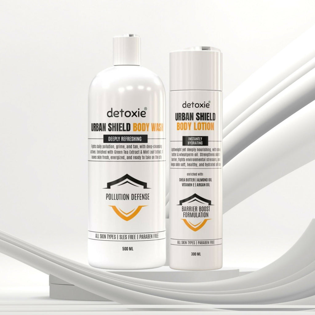 Detoxie Body Wash & Body Lotion Combo - Urban Shield | Grocsy
