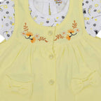 NammaBaby Baby Girl's A-Line Mini Frock Dress - Yellow 114 | Grocsy