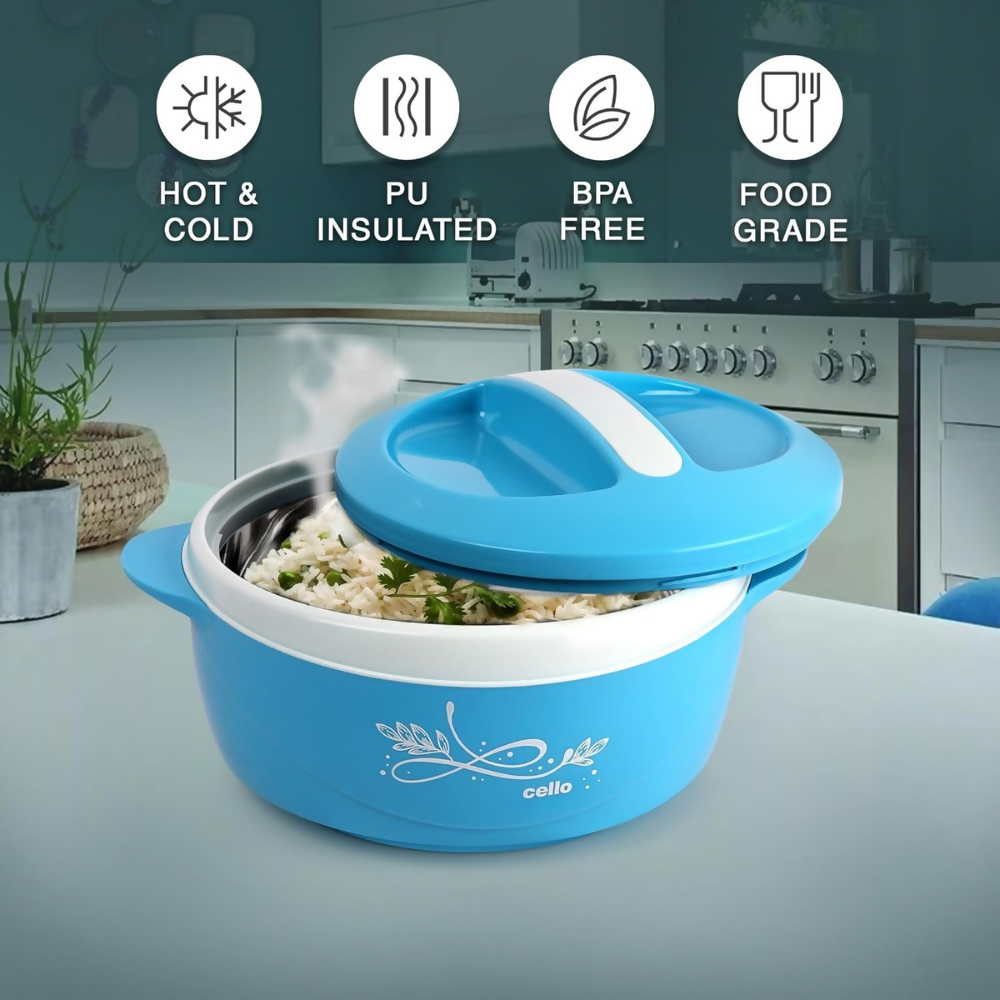 Cello Sapphire Insulated Casserole Hot Pot | Grocsy