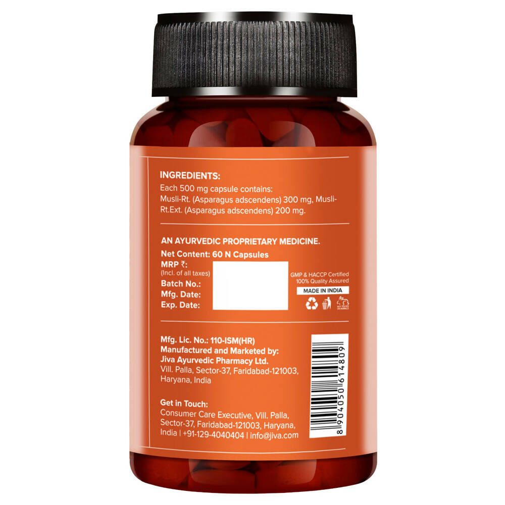 Jiva Ayurveda Safed Musli Capsules | Grocsy