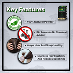 VedicAyurveda Natural Henna hair color Soft Black | Grocsy