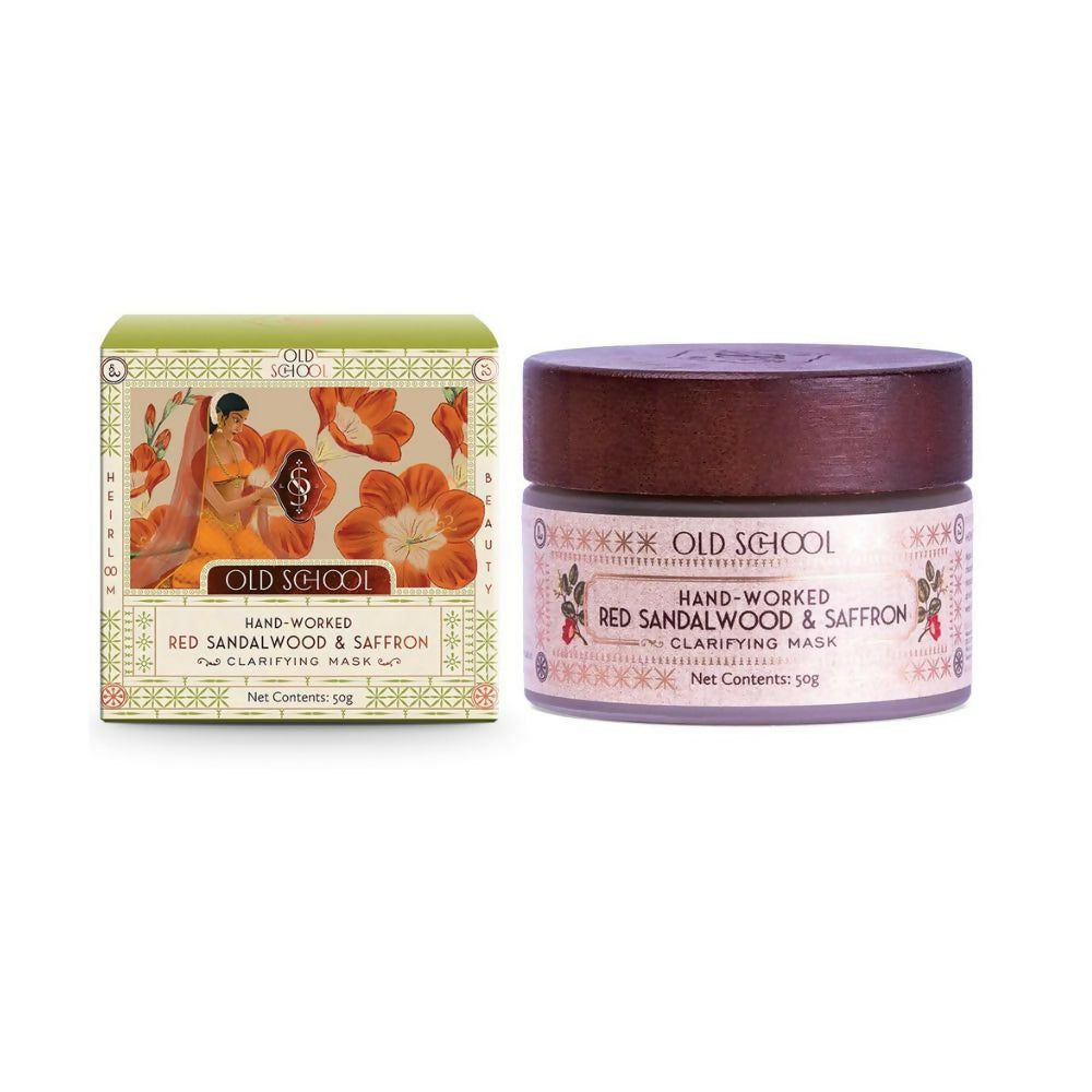 Old School Rituals Hand-Worked Red Sandalwood & Saffron Clarifying Mask | Grocsy