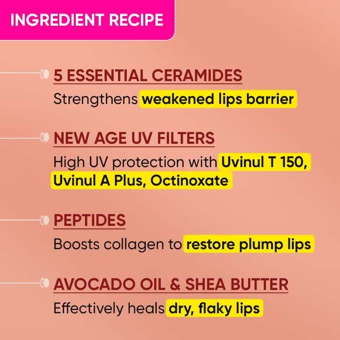 Dot & Key Barrier Repair Ceramide & Peptide SPF 50 PA+++, UVA+UVB Lip Balm - Warm Nude | Grocsy