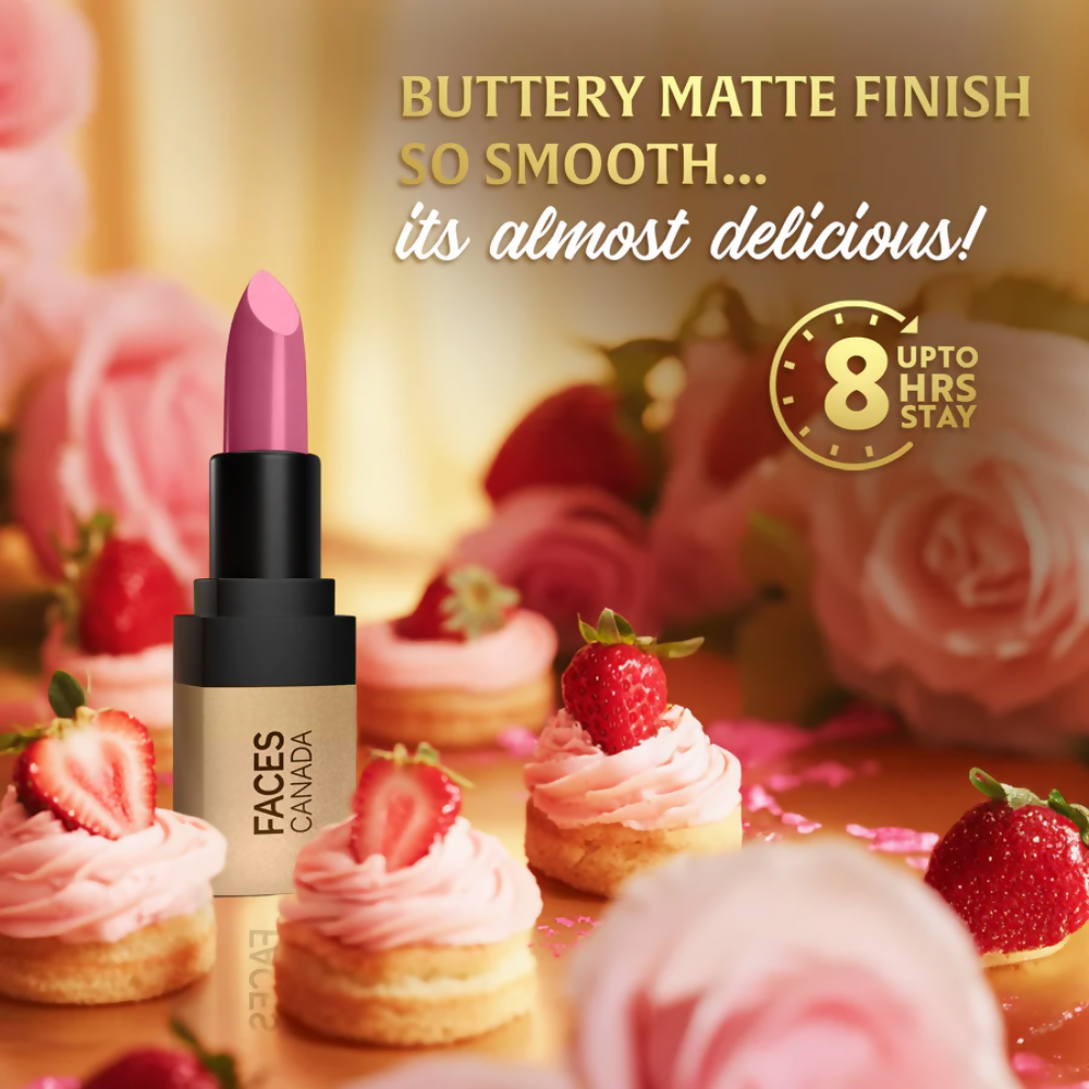 Faces Canada Comfy Matte Velvet Touch Lipstick - Strawberry Shortcake 10 | Grocsy