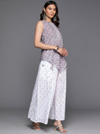 Ahalyaa Women's Traditional Wear Co-ods - Maroon | Grocsy