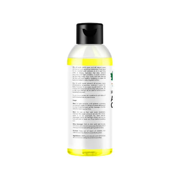 Bliss of Earth 100% Pure Natural Almond Oil | Grocsy