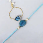 Ferns N Petals Pretty Stone Lumba Rakhi Designer Set | Grocsy