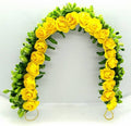 Yellow & Green Hair Gajra | Grocsy