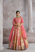 Kesar Fab Pink Silk Embroidered Lehenga | Grocsy