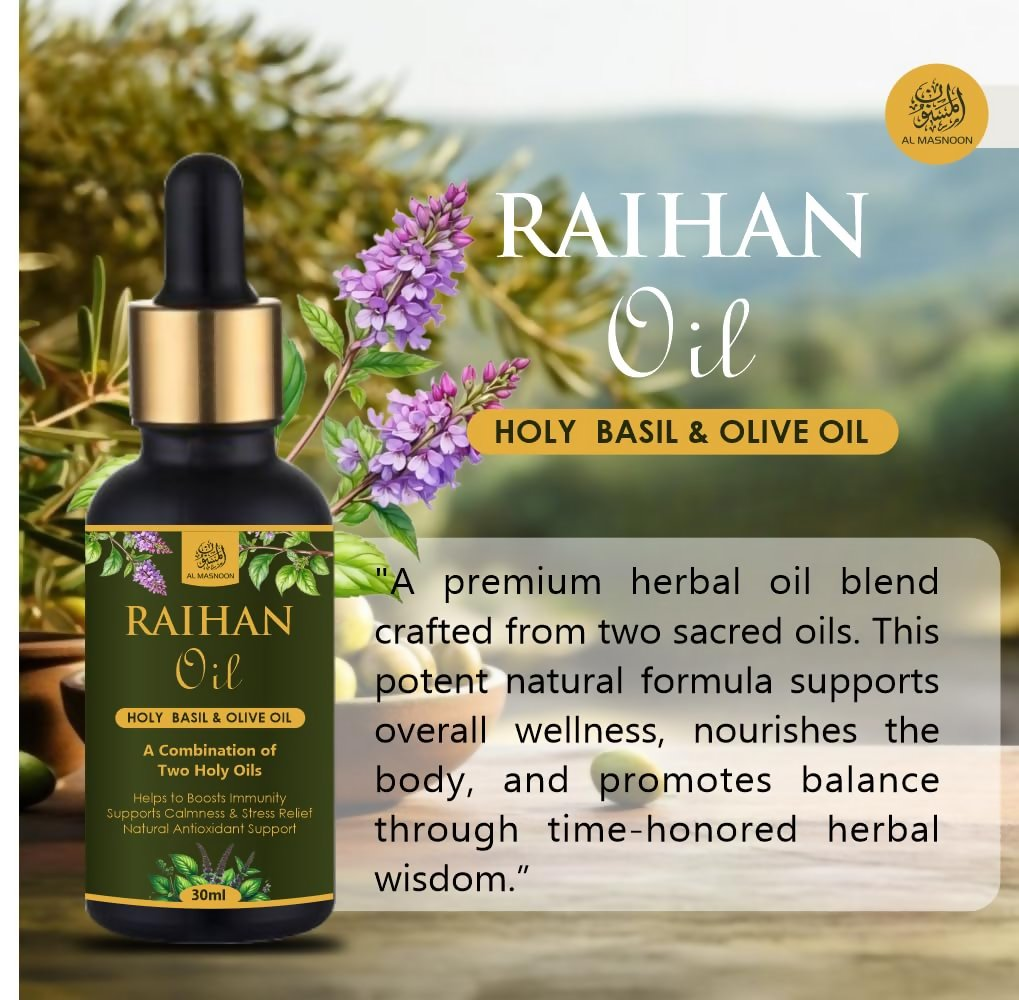 Al Masnoon Raihan Oil – A Sacred Blend of Two Holy Oils | Grocsy