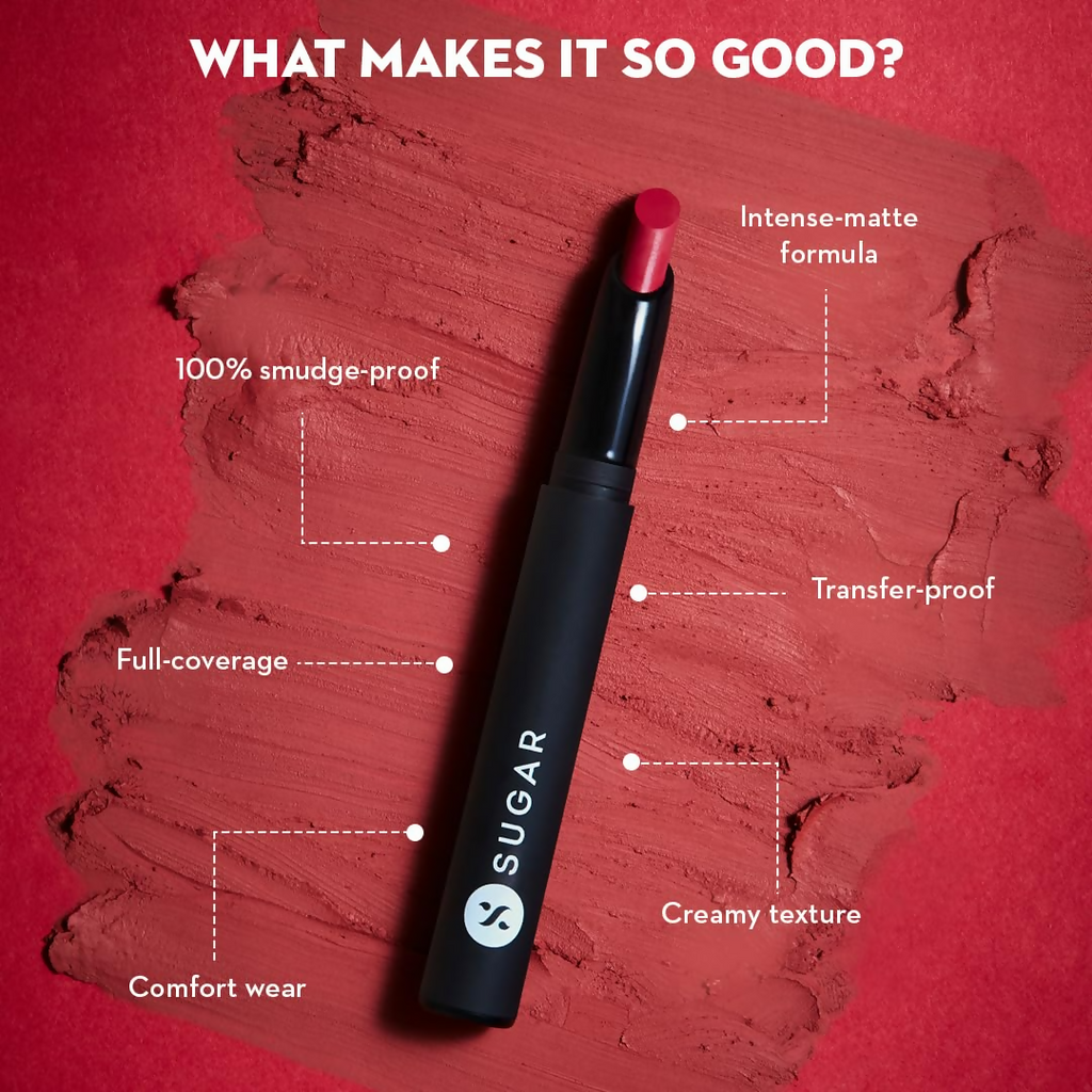 Sugar Cosmetics Matte Attack Lipstick, Transferproof & Smudgeproof - Plums N Roses | Grocsy