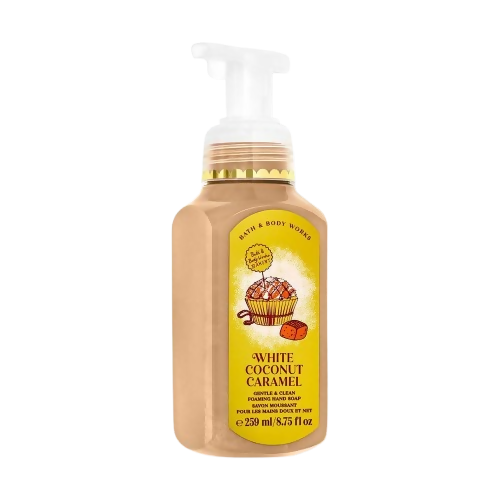 Bath & Body Works White Coconut Caramel Gentle & Clean Foaming Hand Soap | Grocsy