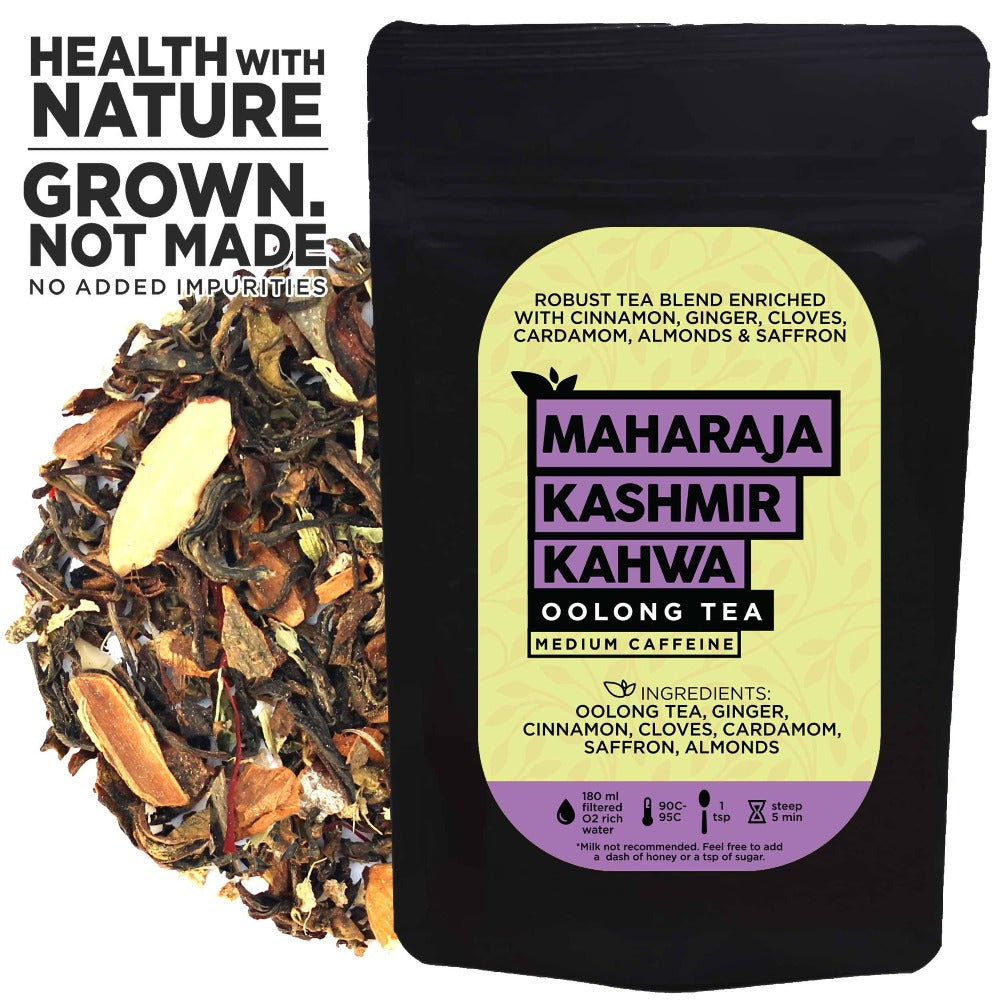 The Tea Trove - Maharaja Kashmir Kahwa Oolong Tea | Grocsy