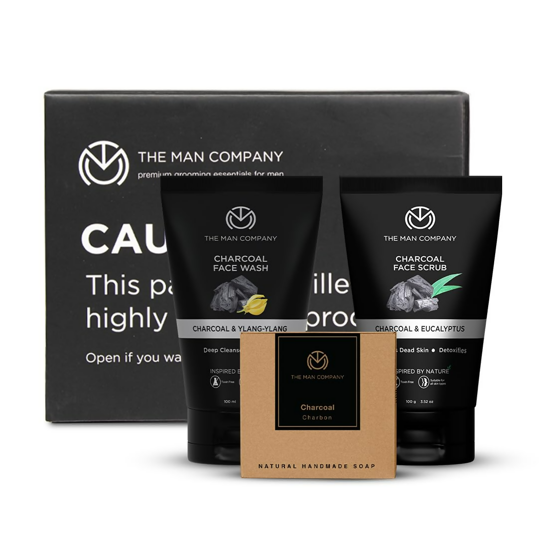 The Man Company Charcoal Face Care Kit | Grocsy