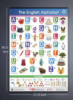 Jumbo Set of 3 Early Learning Charts contains Alphabets & Numbers in Hindi,English & Marathi for kids | Grocsy