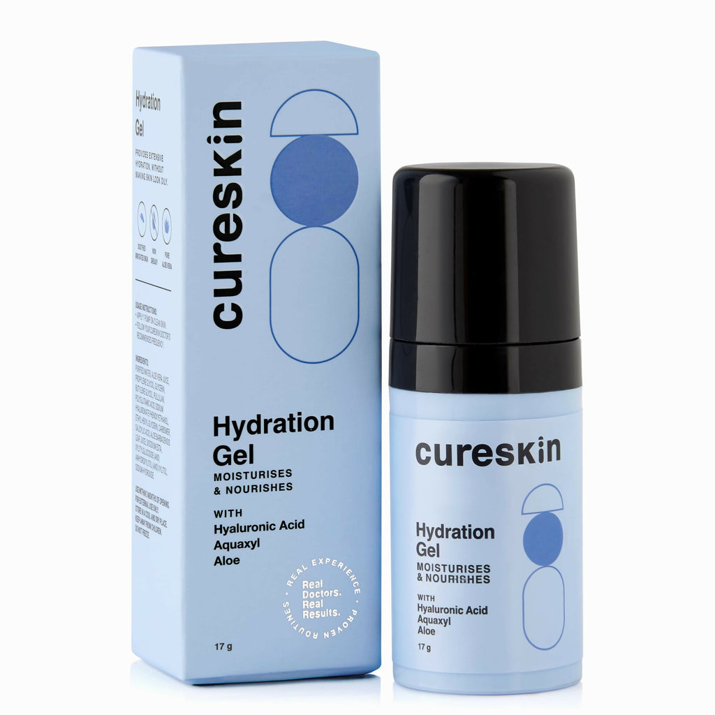 Cureskin Hydration Gel with Hyaluronic Acid, Aquaxyl, Aloe | Grocsy