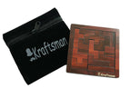 Kraftsman Portable Wooden Tetris Puzzle | 13 Pieces Puzzle Board for Kids and Adults | Travel Pouch Included | Grocsy