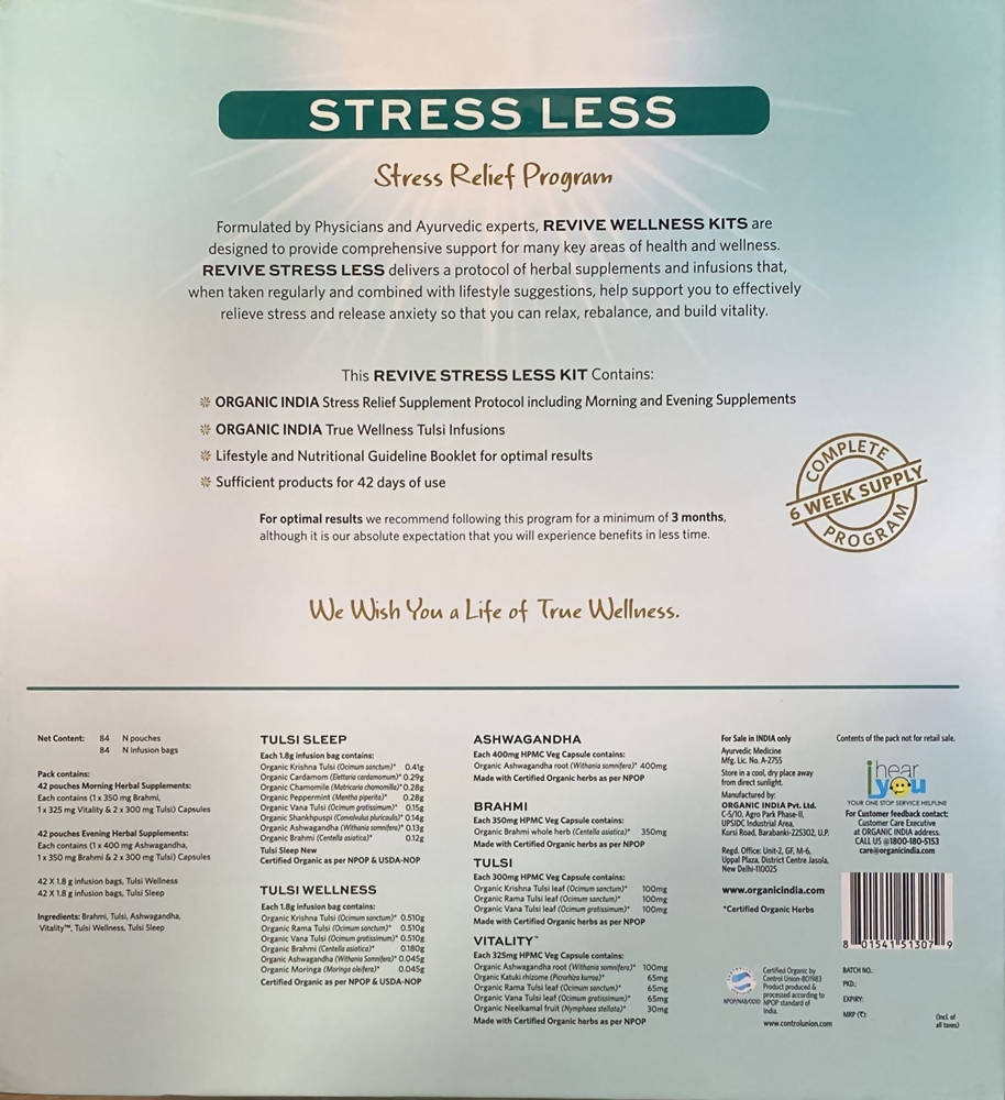 Organic India Revive Stress Less | Grocsy