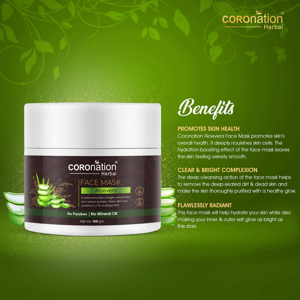Coronation Herbal Aloevera Face Mask | Grocsy