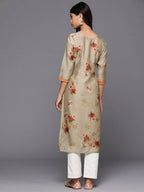 Ahalyaa Women's Traditional wear Kurta - Tan | Grocsy