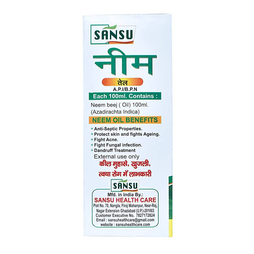 Sansu Organic Neem Oil | Grocsy