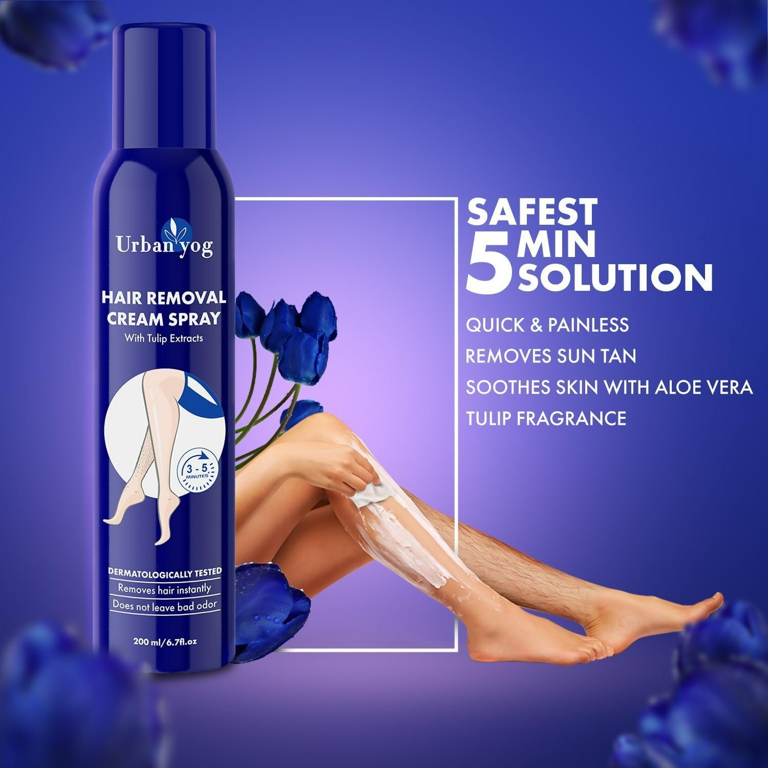 Urban Yog Hair Removal Cream Spray For Women | Grocsy