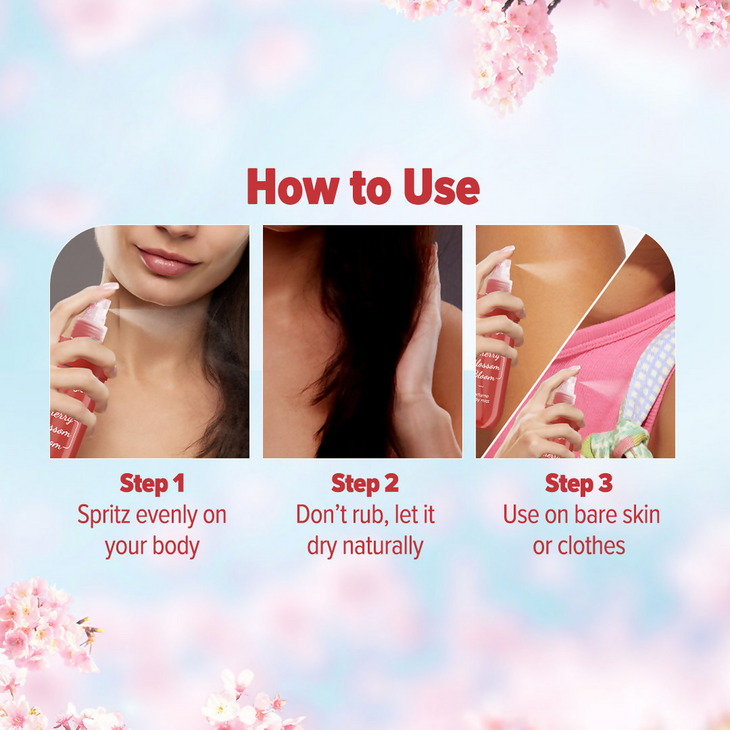 Aqualogica Refresh + Cherry Blossom Bloom Body Mist | Grocsy