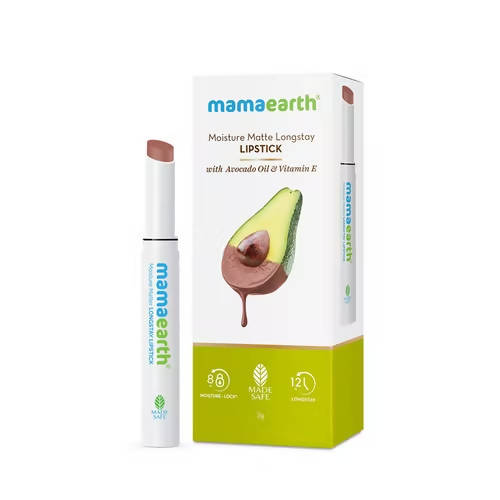 Mamaearth Moisture Matte Long Stay Lipstick-Espresso Brown | Grocsy
