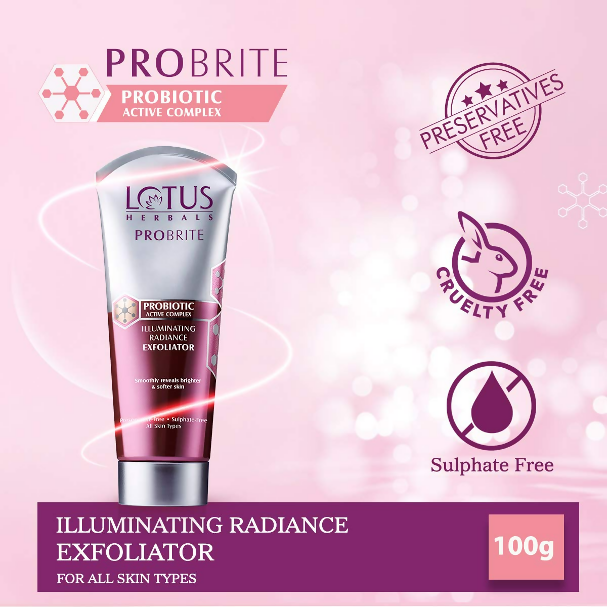 Lotus Herbals Probrite Illuminating Radiance Exfoliator | Grocsy