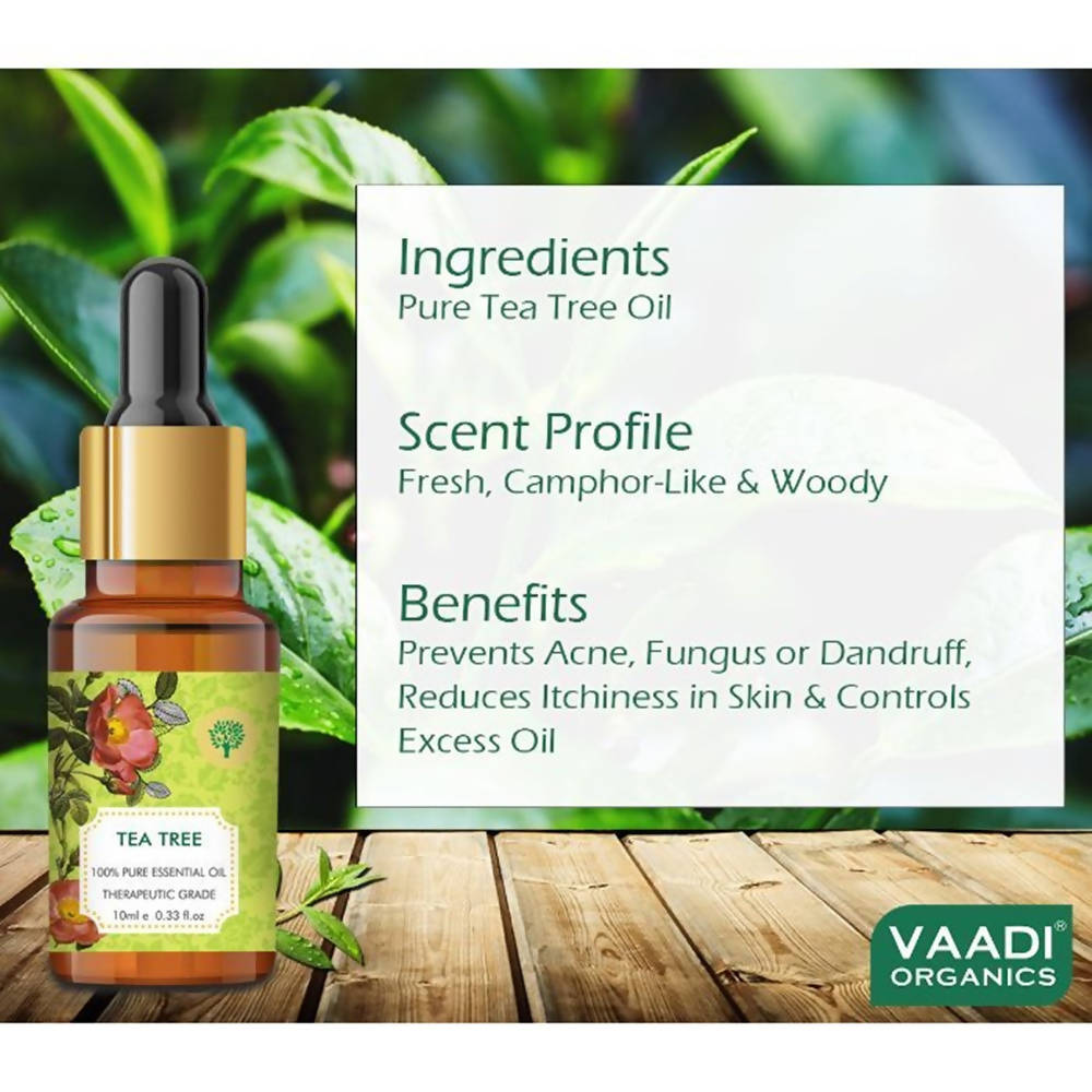 Vaadi Herbals Tea Tree Oil Therapeutic Grade | Grocsy