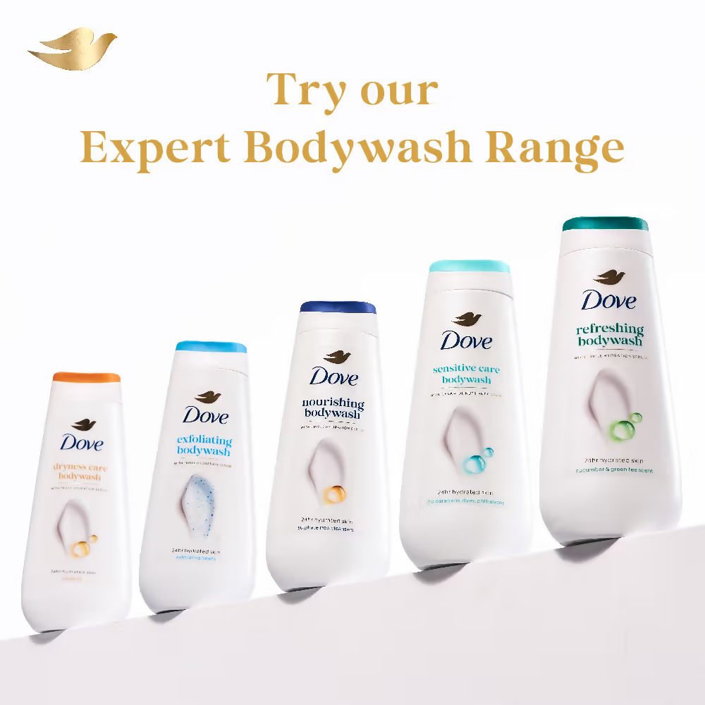 Dove Dryness Care Bodywash With Triple Hydration Serum | Grocsy
