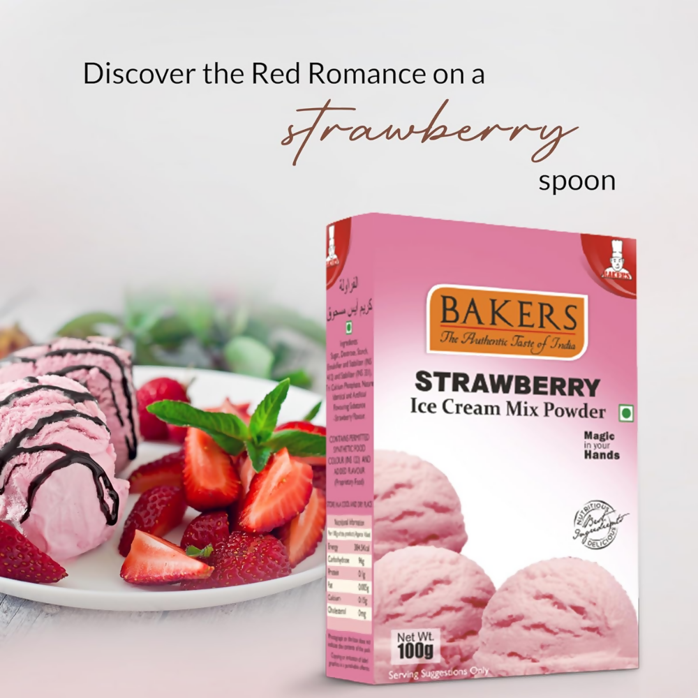 BAKERS Strawberry Ice Cream Powder | Grocsy
