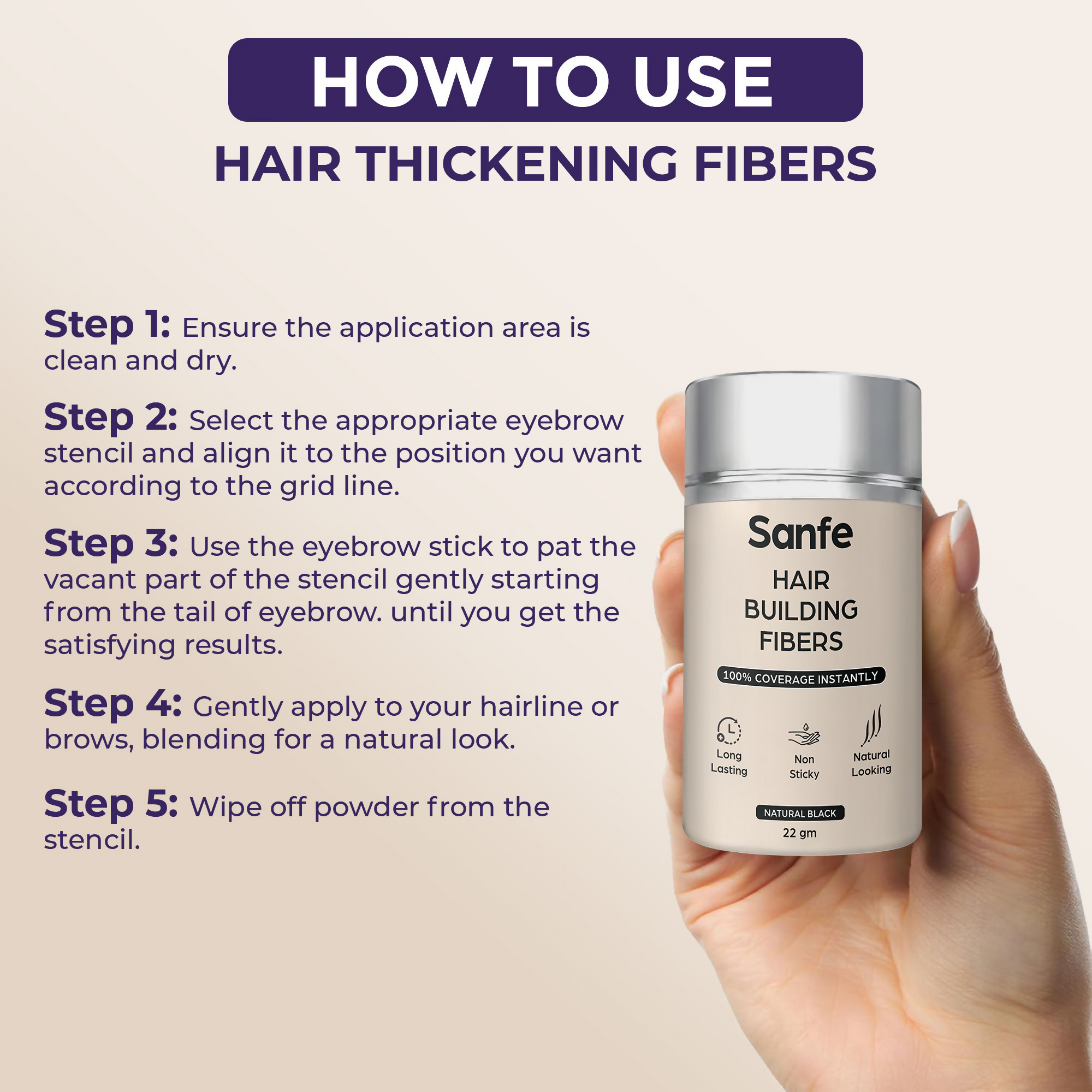 Sanfe Hair Building Fibers | Grocsy