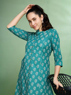 Sangria Printed Pure Cotton Kurta | Grocsy
