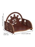 eCraftIndia Brown MDF Wooden Pooja Temple | Grocsy