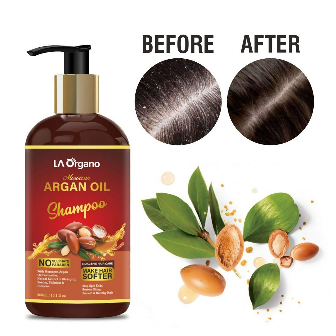 LA Organo Moroccan Argan Hair Shampoo | Grocsy