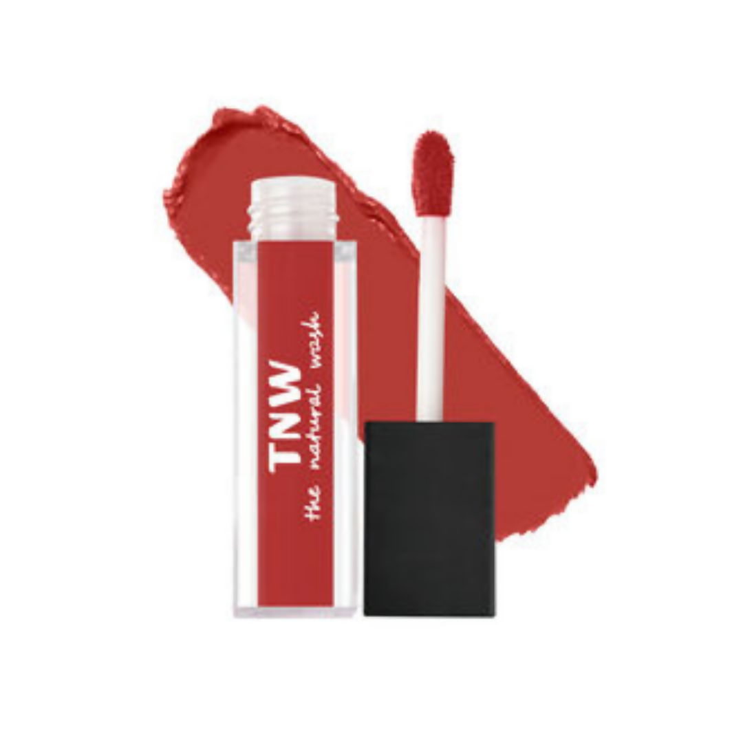 The Natural Wash Matte Velvet Longstay Liquid Mini Lipstick - 02 Spicy Coral | Grocsy