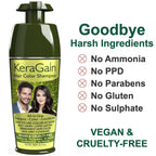 KeraGain Hair Color Shampoo (Black) | Grocsy