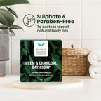 Bombay Shaving Company Charcoal and Neem Bath Soap for Men | Grocsy