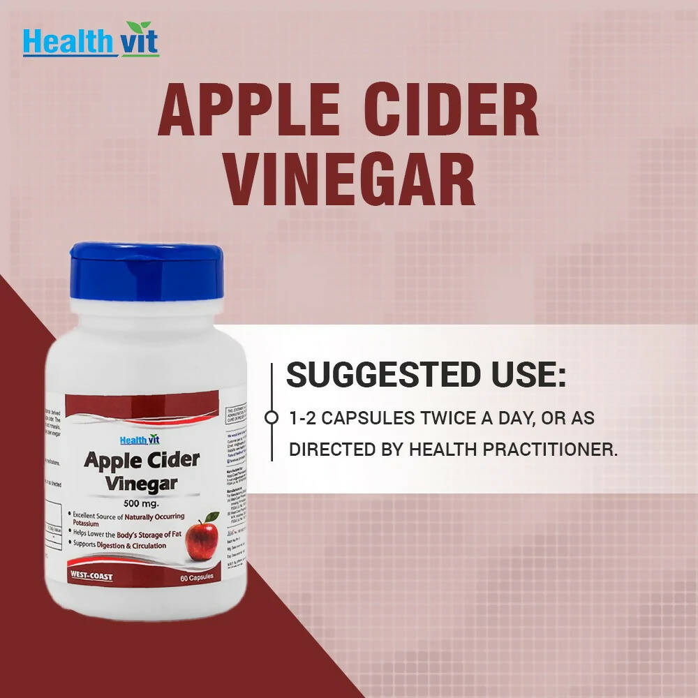 Healthvit Apple Cider Vinegar Capsules | Grocsy
